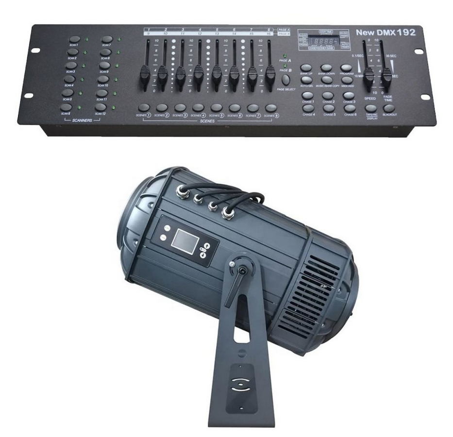 DMX kontroler gobo projektor