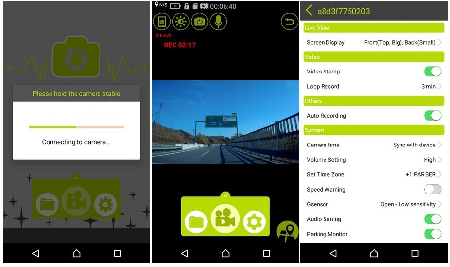 aplikacija iz DOD Android/iOS - dod auto kamera