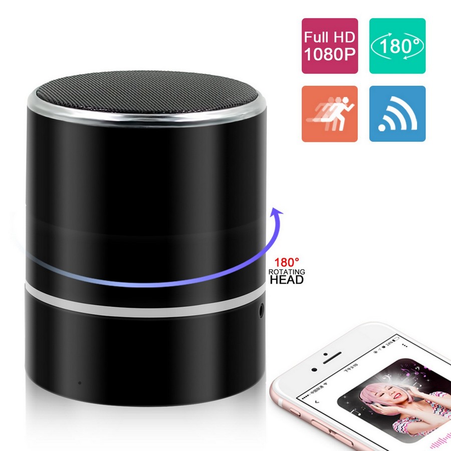 Bluetooth zvučnik s FULL HD Wifi P2P rotirajućom kamerom