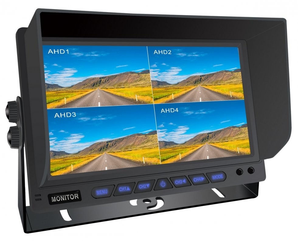 8CH hibridni 10" HD monitor za vožnju unatrag za automobil ili stroj