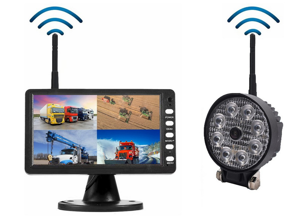 WiFi kamera za vožnju unatrag 120° sa 720P AHD s 8x LED svjetlom + 7" digitalni LCD monitor