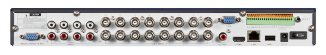 Ulazi i izlazi za DVR snimač XHR1080