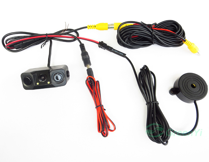 3-u-1 kamera za stražnji pogled s parking senzorima i IR Night Vision