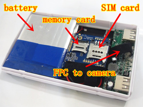 Gsm powerbank s kamerom na sim kartici