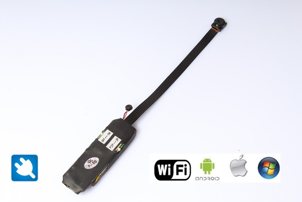 Mini wifi pinhole kamera s integriranom baterijom i antenom