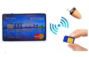 špijunska slušalica + bluetooth kreditna kartica