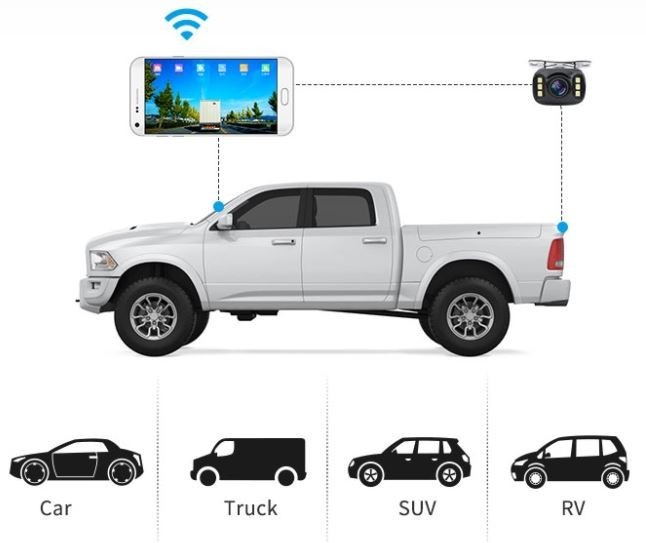 univerzalna parking wifi kamera za automobil putem mobilnog telefona