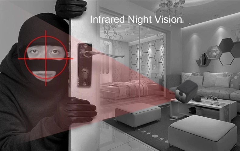 špijunska kamera skrivena s noćnim vidom 10M