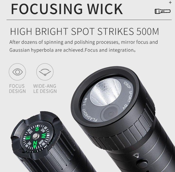 svjetiljka s full hd kamerom špijun + led osvjetljenje
