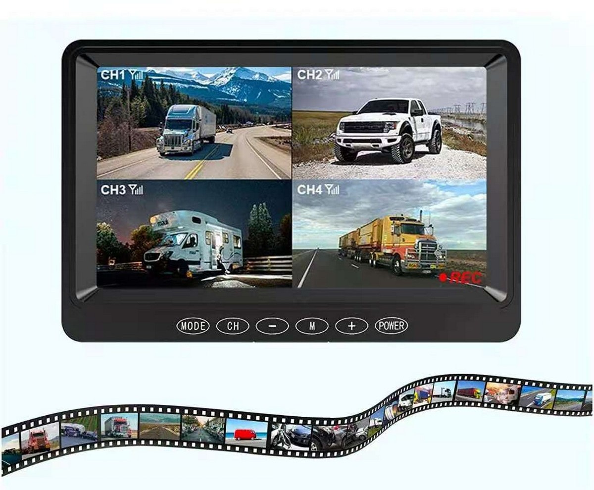 7-inčni LCD monitor za vožnju unatrag - snimanje na SD karticu