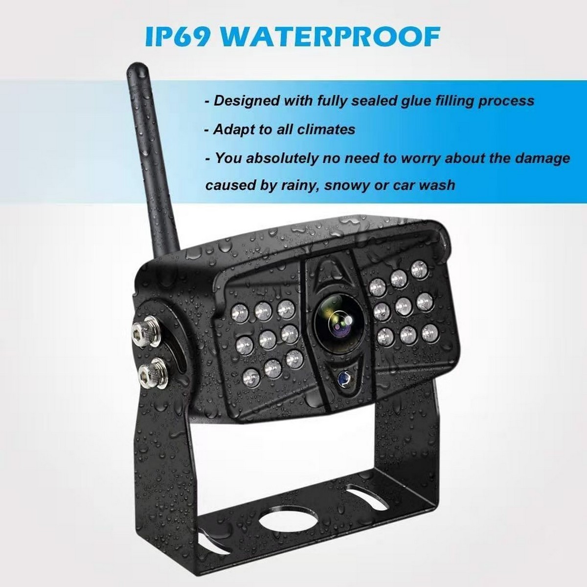Vodootporna kamera za vožnju unatrag IP69 za kombi