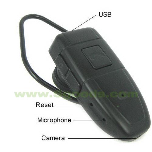 Kamera skrivena u Bluetooth slušalici + 4 GB