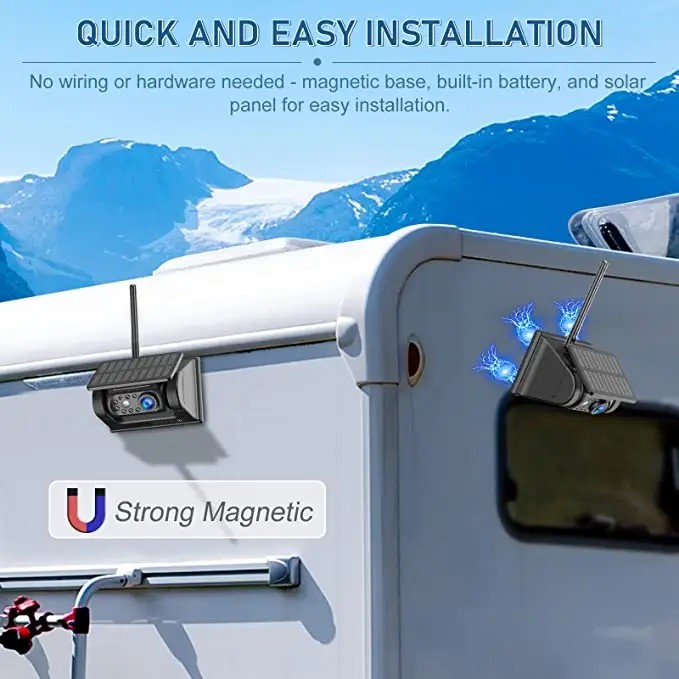 magnetski priključak kamere za vožnju unatrag za karavan auto kombi solar