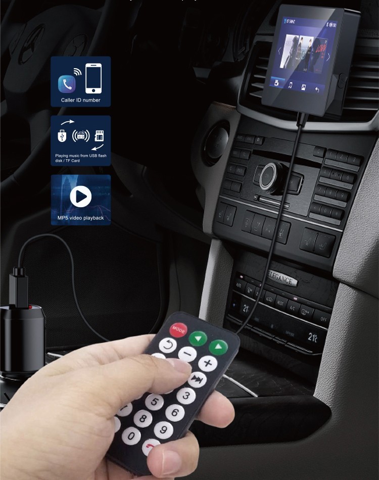 auto monitor sa handsfree fm transmiterom i videom
