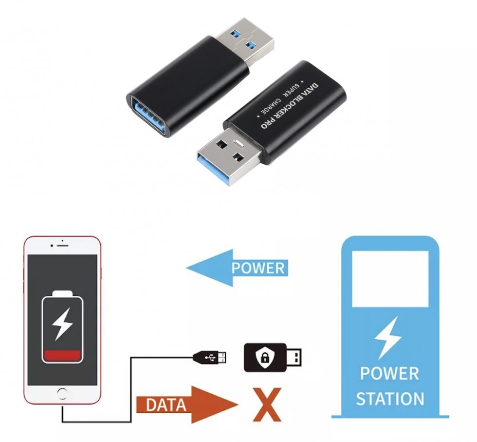 Zaštita za mobilni pametni telefon tijekom USB punjenja - Data Blocker Pro
