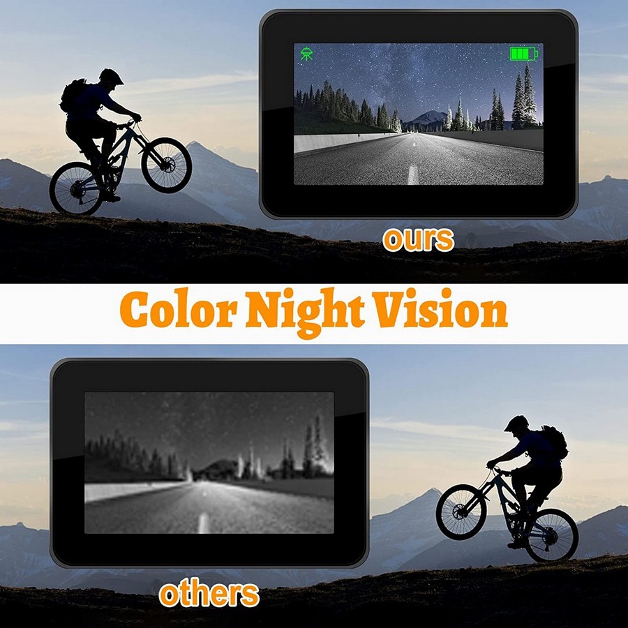 sustav kamera za bicikle, noćni vid u boji