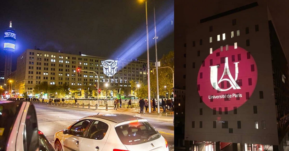 logo gobo projekcija